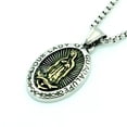 thumbnail image 1 of VIVIDELLE Stainless Steel Catholic Our Lady Of Guadalupe Gold Pendant Necklace Men, 1 of 6