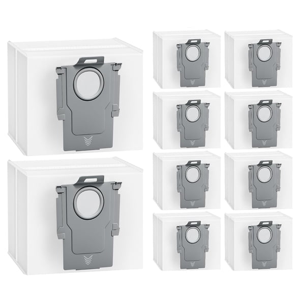 VIVIHEYDAY 10Pack Replacement Dust Bags Compatible with Roborock Q5, Q5+, Q5 Max+, Q5 Pro, Q5 Pro, Q7, Q7+, Q7 Max, Q7 Max+, S7 MaxV Ultra,S8+,S8 Pro Ultra,Q8 Max+,Q8 Max,Q8 Max+ Robot Vacuum Cleaner