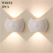 VIVIHEYDAY 2-Pack LED Wall Lights with Motion Sensor, Wireless Sconce Magnetic Wall Lamp, USB Rechargeable Night Light for Bedroom Living Room Bedside Stairs Hallway Corridor