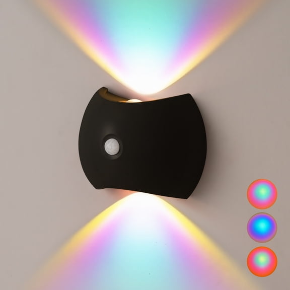 VIVIHEYDAY 2Pcs Motion Sensor Night Light Indoor, Rechargeable Stair Light, Up Down Wall Lamp for Bedroom, Hallway, Kitchen, Bathroom