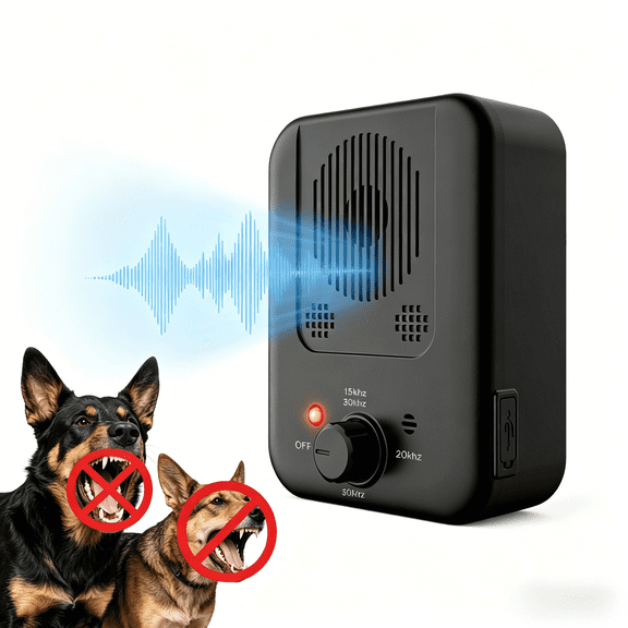 VIVIHEYDAY Anti Barking Device, Ultrasonic Dog Barking Control Devices, USB Rechargeable Bark Deterrent Devices Bark Box for Outdoor & Indoor Dog Use, 3 Modes Dog Barking Silencer, IPX4 Waterproof