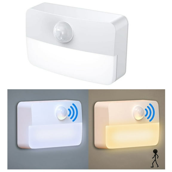 VIVIHEYDAY LED Night Light Lamp with Motion Sensor Dusk to Dawn Sensor Battery Operated Stair Lights, 1 Pack
