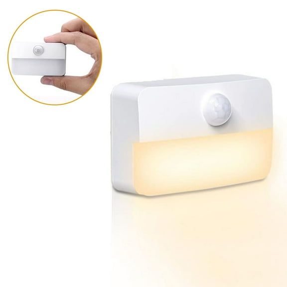 VIVIHEYDAY Night Light with PIR Motion Sensor, Auto-On/Off, Dusk to Dawn, Battery Operated (1/2/4/6 Pack)