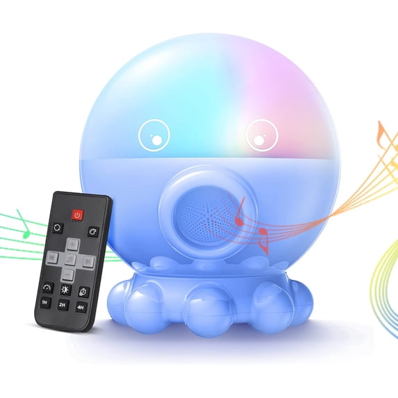 VIVIHEYDAY Octopus Star Projector for Kids, Night Light with 9 Soothing ...