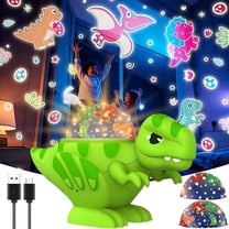 VIVIHEYDAY Projector Night Light for Kids, Dinosaur Toys Dynamic Projection Lamp, Dinosaur World & Starry Lighting, 16 Modes, Christmas, Birthday Gift