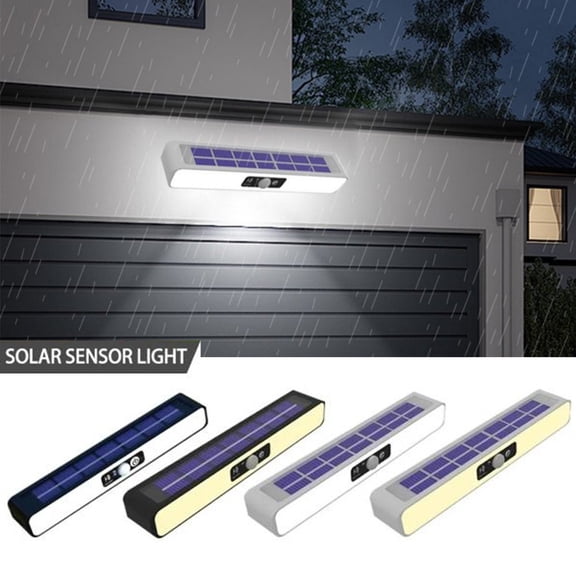 VIVIHEYDAY Solar Outdoor Lights, Motion Sensor Security Lights With Clamp, IP65 Waterproof Wall Lamp