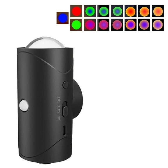 VIVIHEYDAY USB Rechargeable Wall Light, Motion Sensor Wall Sconces, Color Changing Wireless up Down Wall Lamp