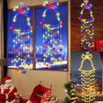 thumbnail image 1 of VIVIHEYDAY35 Inch Christmas Window Hanging Lights Xmas Tree Decoration, Large Bell, 8 Modes 100 LEDs, 1 of 7