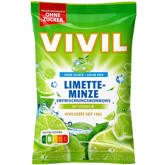 VIVIL Lime Mint candies cough drops -1 bag/120g/4.23 oz