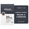 thumbnail image 1 of Viviscal Men's Hair Growth Supplements for Thicker Fuller Hair, Clinically Proven Collagen Complex, 60 Tablets 1 Month Supply, 1 of 8