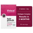 thumbnail image 1 of Viviscal Hair Growth Supplements for Women, Thicker Fuller Hair Support for Thinning Hair and Hair Loss, with Biotin, Drug-Free, 180 Tablets, 90-Day Supply, 1 of 14