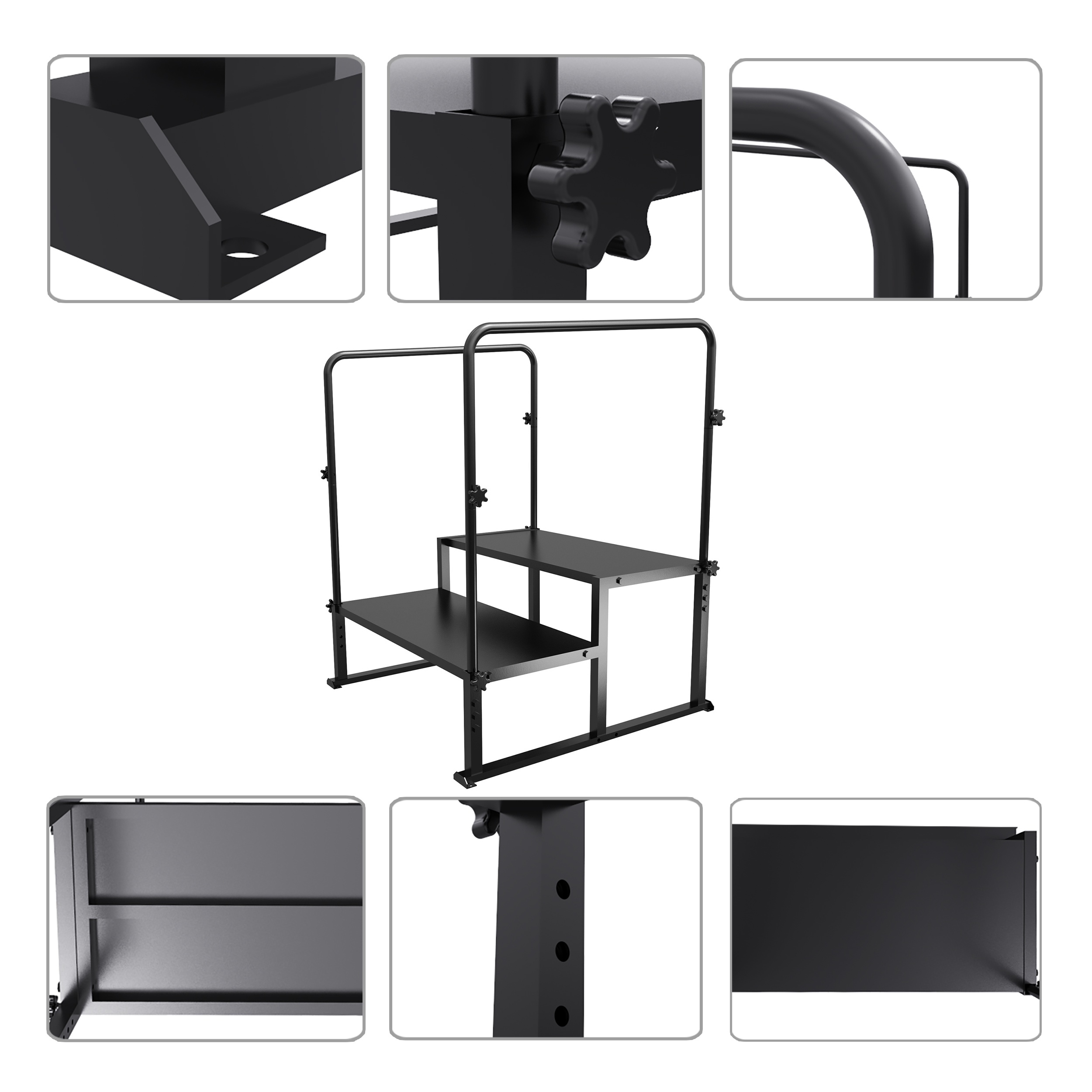 VIVISPECIAL Outdoor RV Step Universal 2Step、3Step Stair with Hand