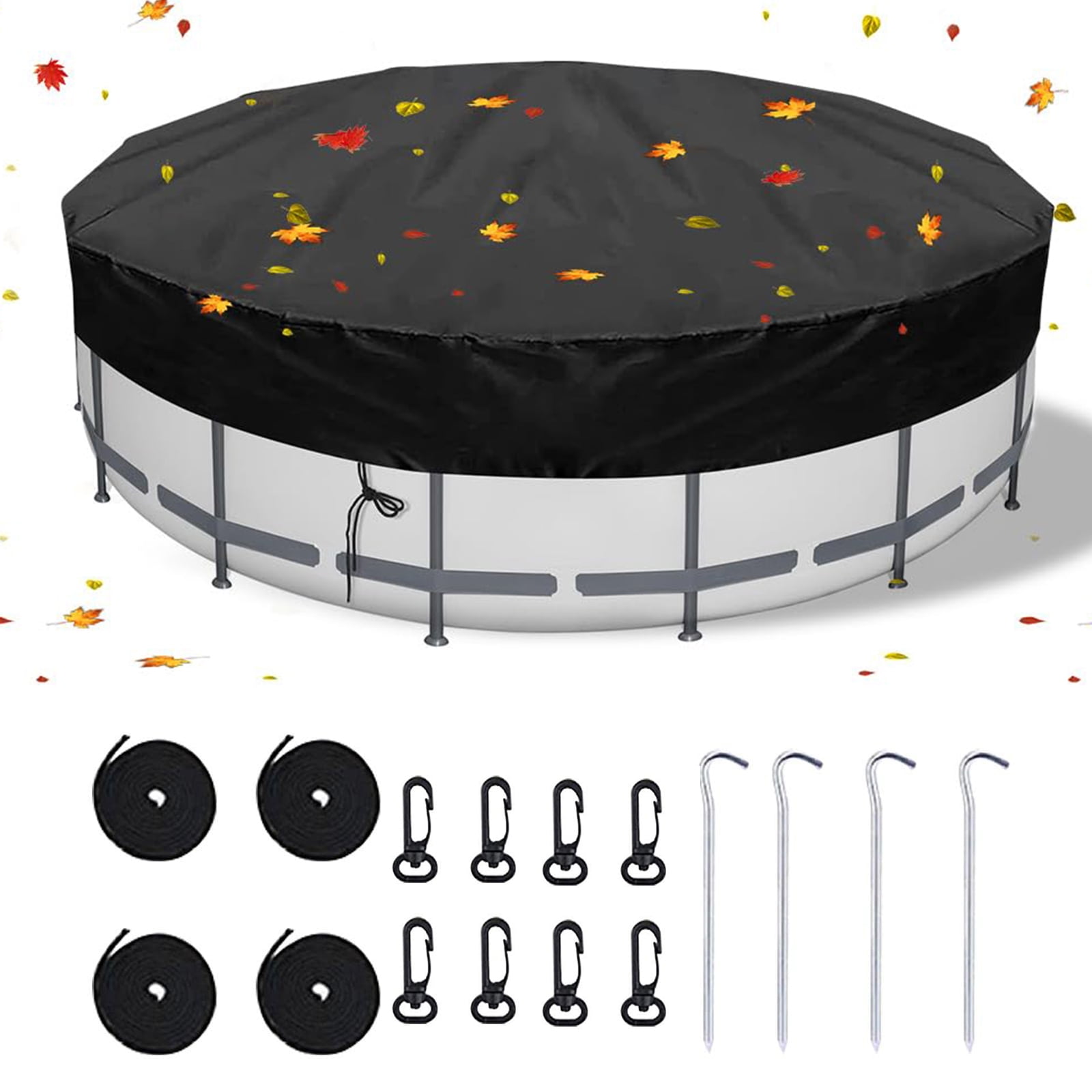 VIVISPECIAL Round Pool Cover Solar Covers for Above Ground Pools