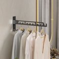 VIVISPECIAL Wall Mount Coat Hanger Holder, Clothes Drying Organizer