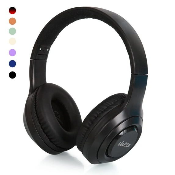 VIVISTAR Casual Listening Foldable Over-Ear Noise-Cancelling Bluetooth Headphones, Black, V58-1