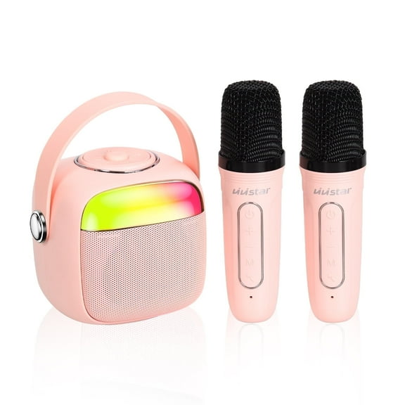 VIVISTAR Unisex Karaoke Machine for Kids with Two Wireless Microphones
