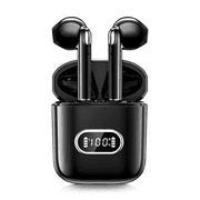 VIVISTAR Wireless Earbuds, TWS In-Ear Earbuds with Mic Digital Display  Bluetooth 5.3 Headphones with Deep Bass HiFi 3D Stereo Sound  for Android iPhone Black