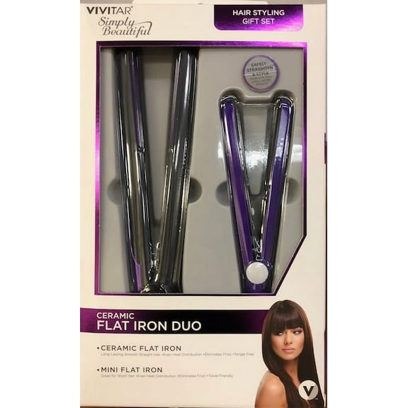 VIVITAR CERAMIC FLAT IRON DUO