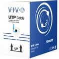 thumbnail image 1 of VIVO 1,000ft Blue bulk Cat5e LAN Ethernet Cable Wire UTP Pull Box 1000 ft Cat-5e, 1 of 8