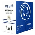 thumbnail image 1 of VIVO 1,000ft bulk Cat6 LAN Network Ethernet Cable / Wire UTP Cat-6 White 1000 ft, 1 of 8
