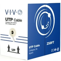 VIVO 250ft bulk Cat5e LAN Ethernet Cable / Wire UTP Pull Box 250 ft Cat-5e Grey