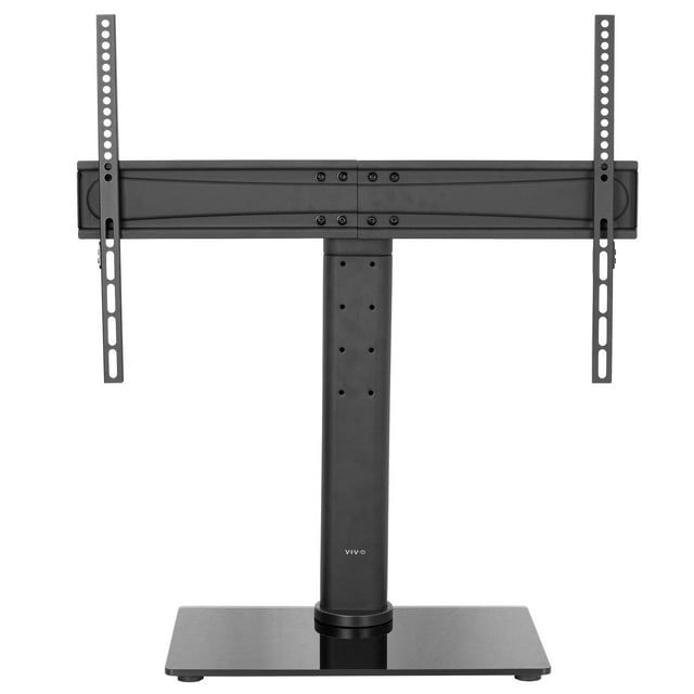 VIVO 32" to 55" LCD LED Flat Screen TV Mount Tabletop Desk Stand with Glass Base | Max VESA 600x400mm (STAND-TV00L)
