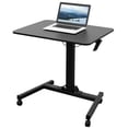 thumbnail image 1 of VIVO Adjustable Presentation Cart Tension Spring Sit-Stand Mobile Workstation, 1 of 8