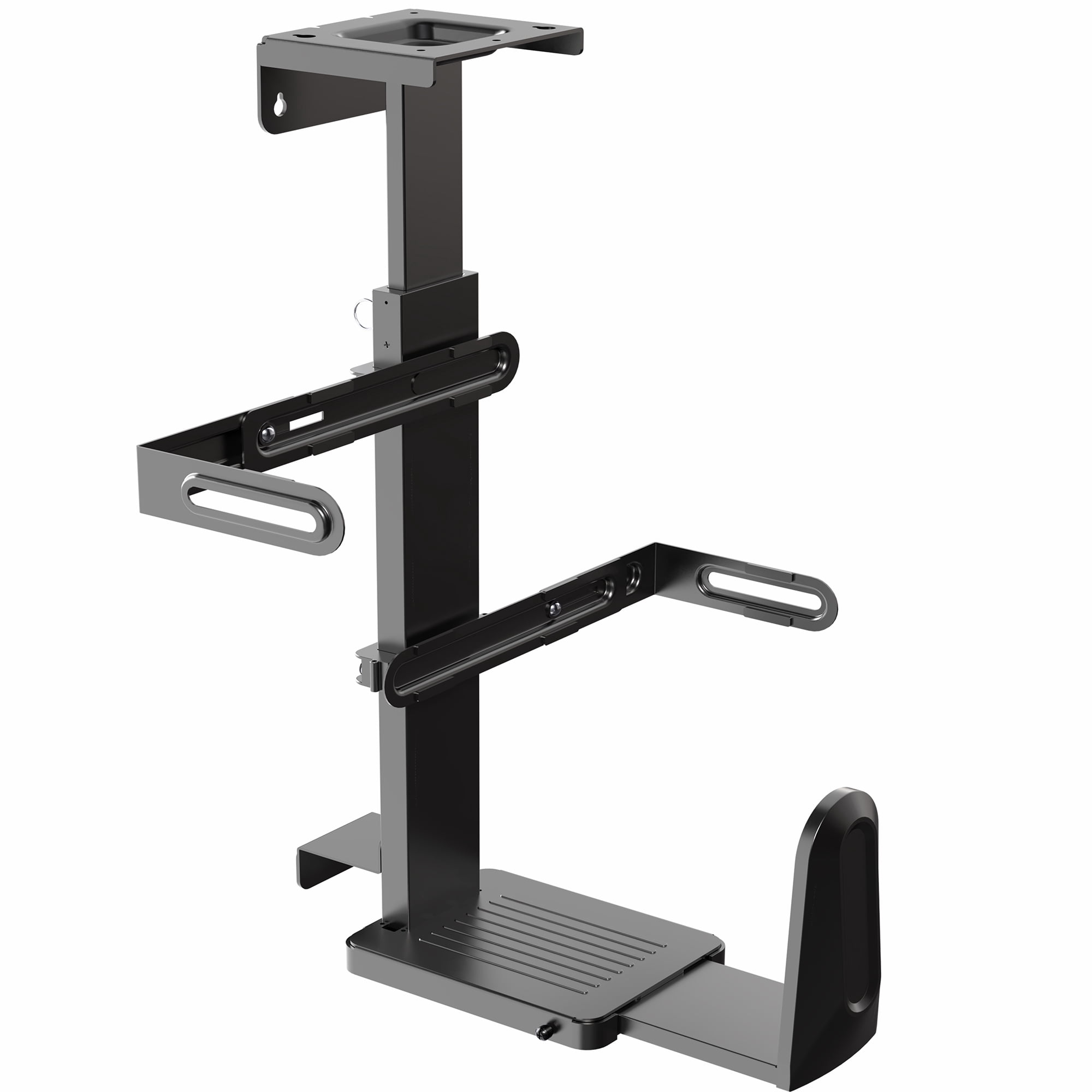 Think Computer Holder VIVO Adjustable Under Desk Large PC and Wall Mount, Computer Case CPU ...