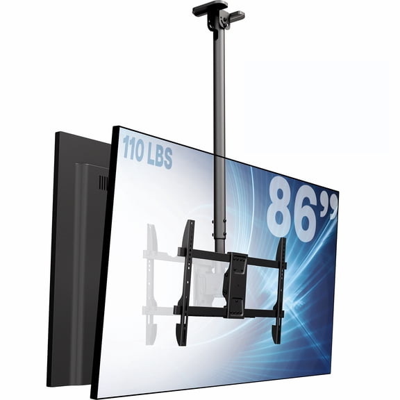 VIVO Back-to-Back Dual TV Ceiling Mount for 43 to 86 inch Screens, 5.5ft Pole