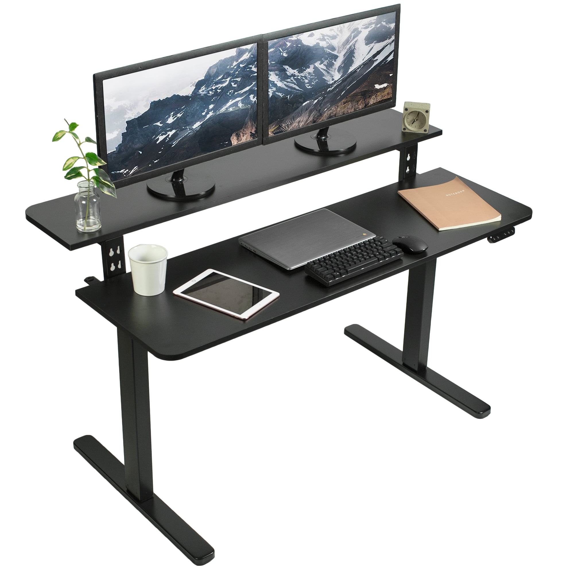 VIVO Black 2 Tier Electric 55