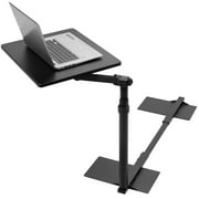 VIVO Black 20 inch Over Couch Swivel Table, Laptop Desk for Remote Work
