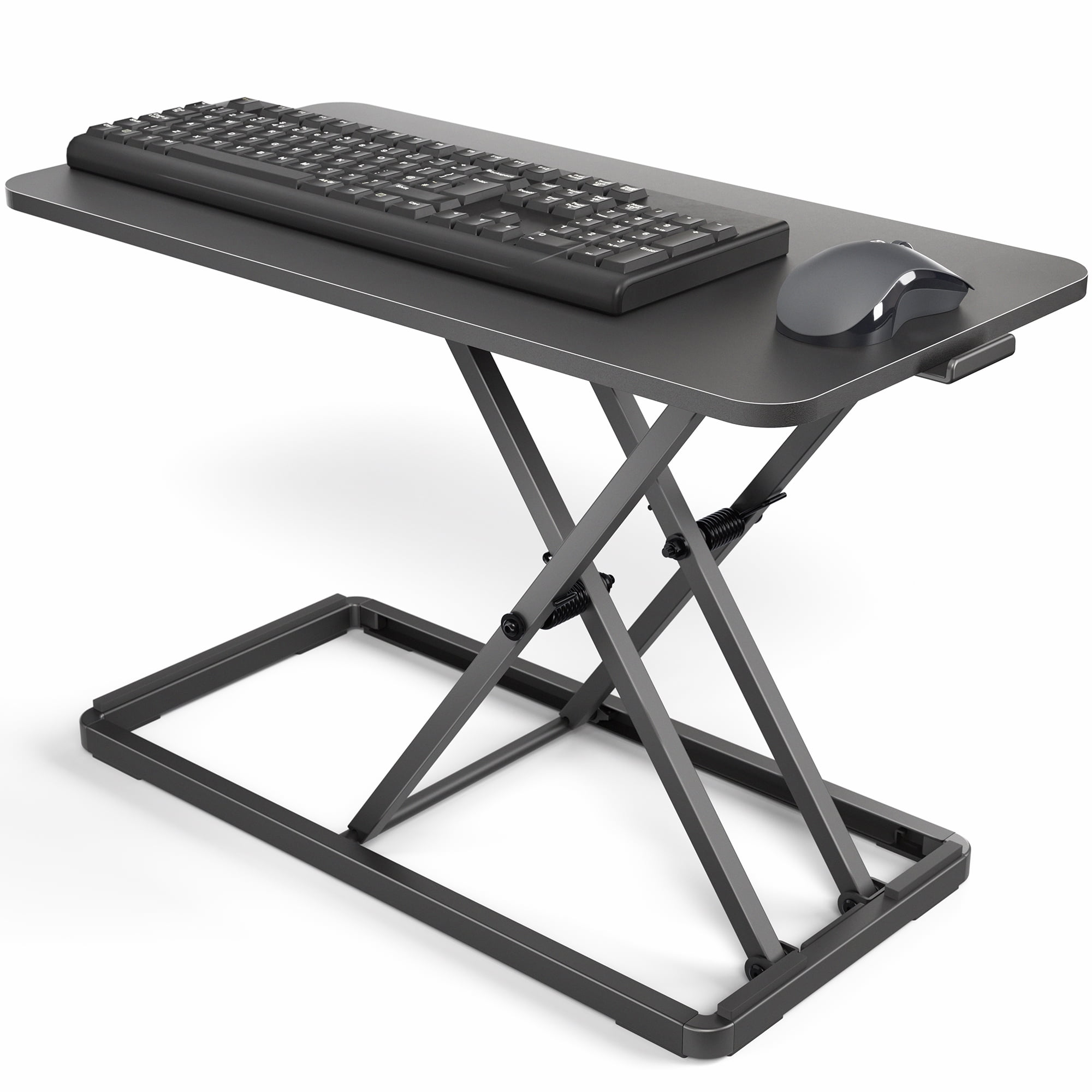 VIVO Black 24" Single Top Ergonomic Scissors Lift Keyboard and Mouse Riser