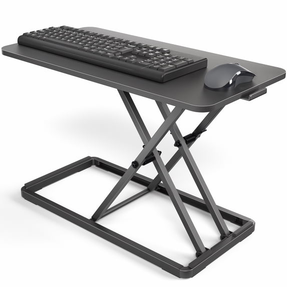 VIVO Black 24" Single Top Ergonomic Scissors Lift Keyboard and Mouse Riser