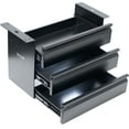 thumbnail image 1 of VIVO Black 3 Level 16" Pull Out Under Desk Storage Drawer Set, 1 of 8