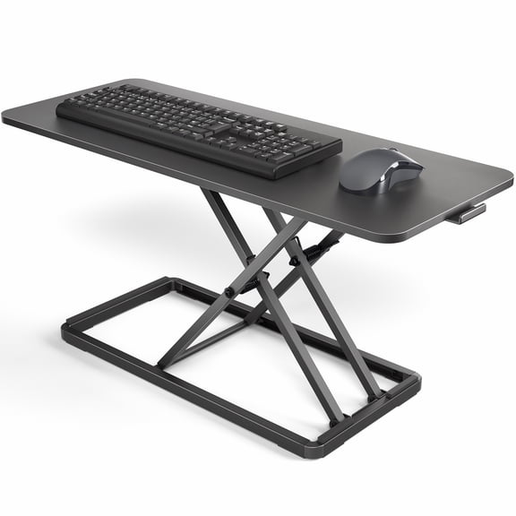 VIVO Black 30" Single Top Ergonomic Scissors Lift Keyboard and Mouse Riser