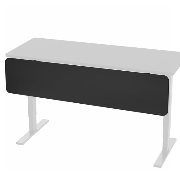 VIVO Black 59" x 12" Laminate Modesty Panel for Office Desk