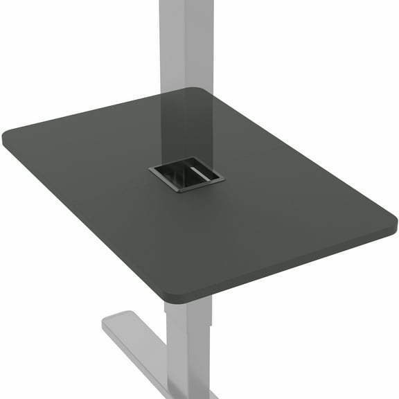 VIVO Black Adjustable Under Desk 16" x 12" Leg Shelf, Hidden Storage Tray
