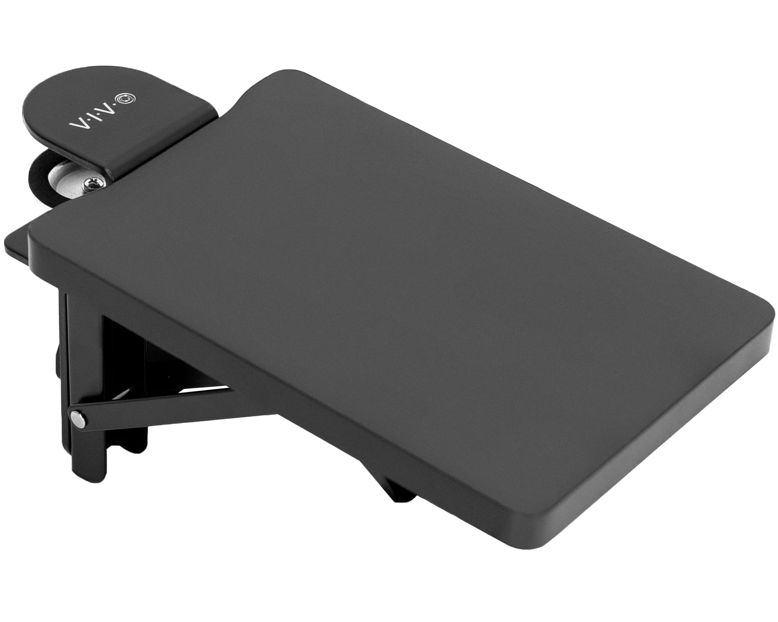 VIVO Black Clamp-on 6 x 9 inch Desk Extension Armrest Tray for Wrist Support