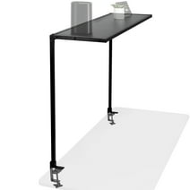 VIVO Black Clamp-on Overhead 42" Desk Shelf, Raised Accessory Platform Organizer