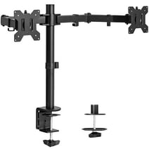 VIVO Black Dual Monitor Desk Mount Adjustable Stand, Fits Screens up to 30"