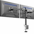 thumbnail image 1 of VIVO Black Dual Monitor Desk Mount Adjustable Stand, Fits Screens up to 32", 1 of 7