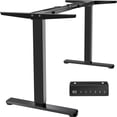 thumbnail image 1 of VIVO Black Electric Dual Motor Standing Desk Frame, Height Adjustable Legs, 1 of 8