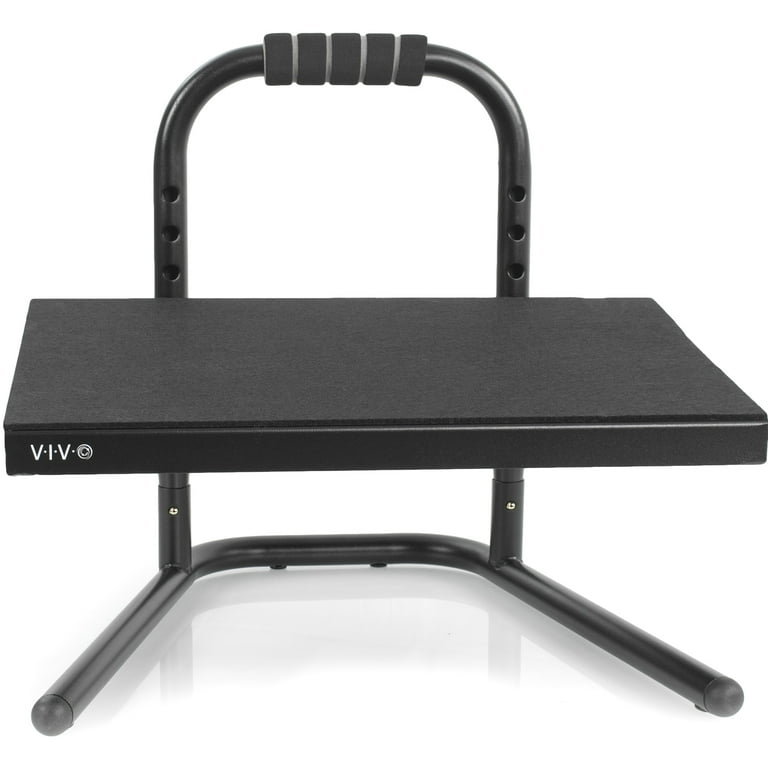 Black Wood Ergonomic Under-The-Desk Footrest – MyGift