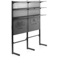 thumbnail image 1 of VIVO Black Freestanding Modular Pegboard System with 3 Tier Organization, 1 of 8