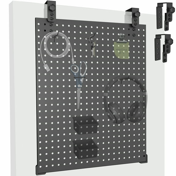VIVO Black Hanging Pegboard