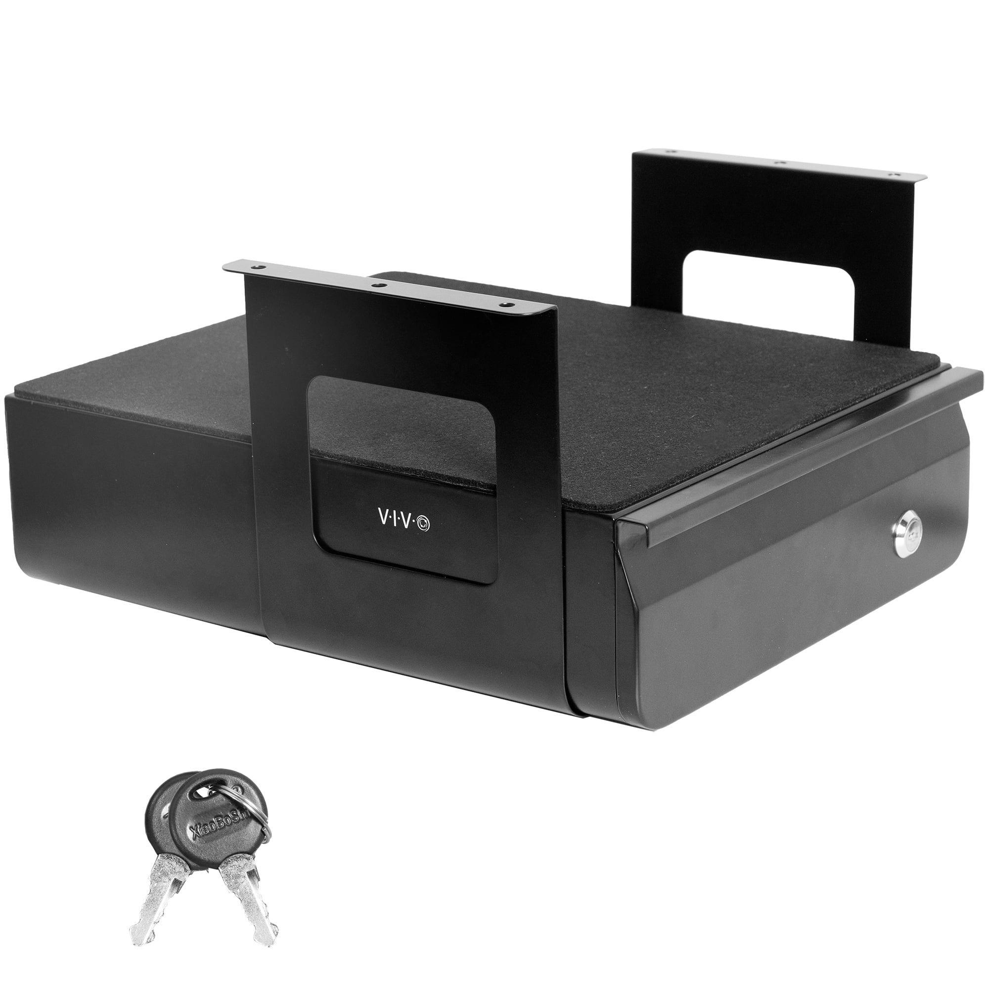 vivo Black Extra Large 33 inch Under Desk Pull Out Storage Drawer for Desk