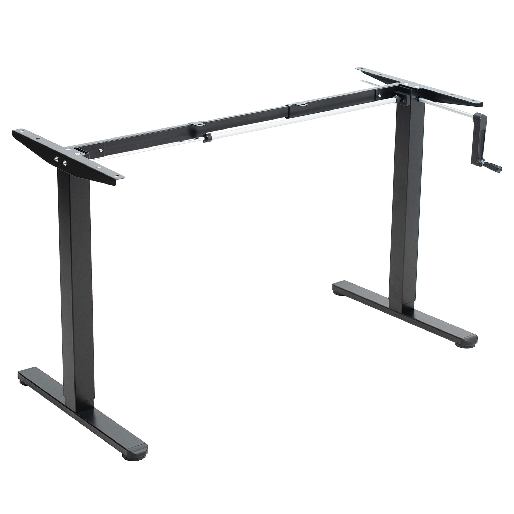 Black Adjustable Height Alloy Steel Computer Desk Frame