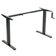 thumbnail image 1 of VIVO Black Manual Height Adjustable Stand Up Desk Frame Crank System, 1 of 7