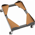 thumbnail image 1 of VIVO Black Premium Large PC Cart, CPU Rolling Stand, Adjustable Computer Trolley, 1 of 8