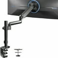 thumbnail image 1 of VIVO Black Single Monitor Arm Sit-Stand Desk Mount for Computer Screen up to 32", 1 of 9